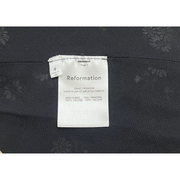 NWOT Reformation Maylin Floral Dress Size 4 - Picture 7 of 7